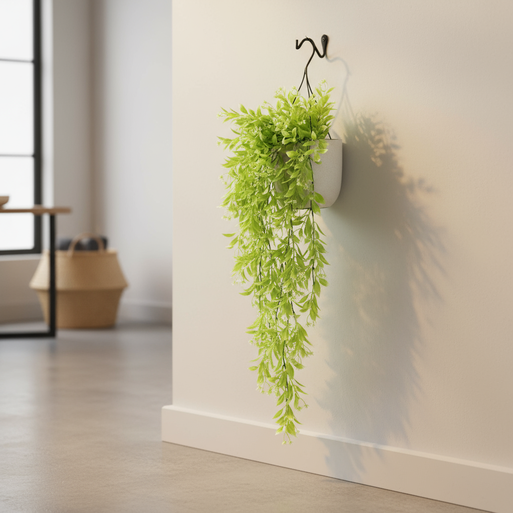 Aavana Greens Artificial Hanging Creeper without Pot for Balcony Terrace Living Room & Vertical Garden Decoration – UV Protected & Maintenance Free