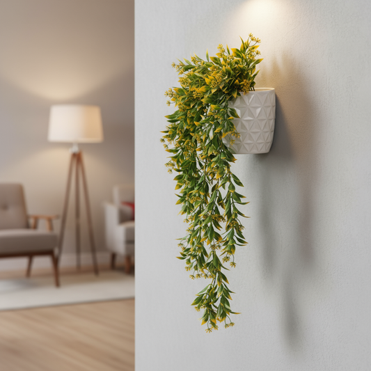 Aavana Greens Artificial Hanging Creeper without Pot for Balcony Terrace Living Room & Vertical Garden Decoration – UV Protected & Maintenance Free