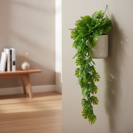 Aavana Greens Artificial Hanging Creeper without Pot for Balcony Terrace Living Room & Vertical Garden Decoration – UV Protected & Maintenance Free