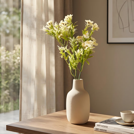 Aavana Greens Artificial Bush Plant for Home & Office Décor - Realistic Green Foliage Indoor Decoration (Pot Not Included)