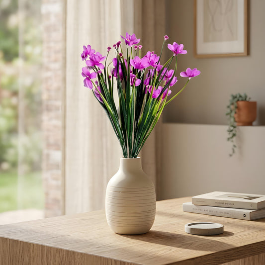 Aavana Greens Artificial Bush Plant for Home & Office Décor - Realistic Green Foliage Indoor Decoration (Pot Not Included)