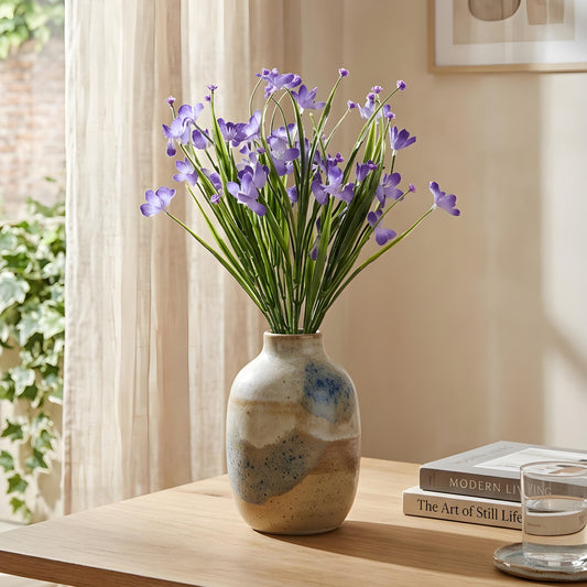 Aavana Greens Artificial Bush Plant for Home & Office Décor - Realistic Green Foliage Indoor Decoration (Pot Not Included)