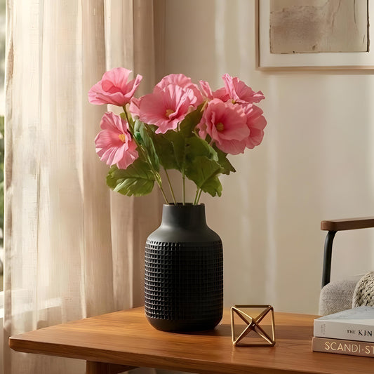 Aavana Greens Artificial Bush Plant for Home & Office Décor - Realistic Green Foliage Indoor Decoration (Pot Not Included)