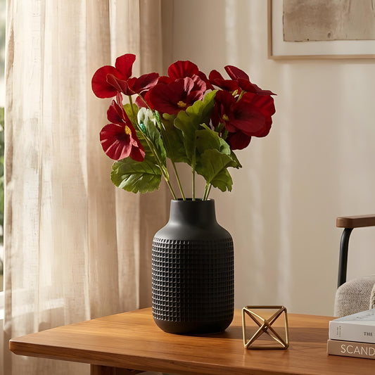 Aavana Greens Artificial Bush Plant for Home & Office Décor - Realistic Green Foliage Indoor Decoration (Pot Not Included)