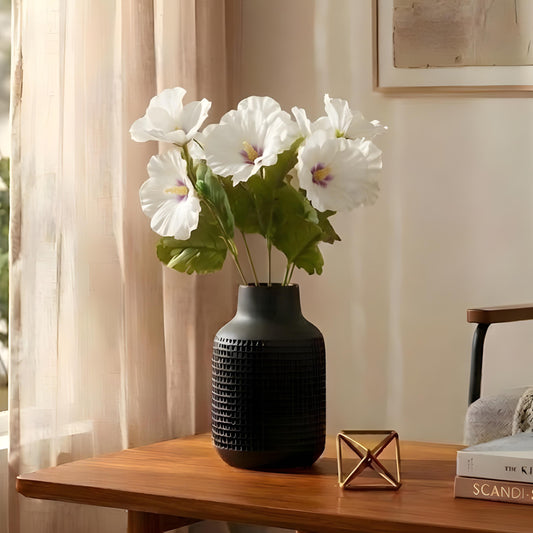 Aavana Greens Artificial Bush Plant for Home & Office Décor - Realistic Green Foliage Indoor Decoration (Pot Not Included)