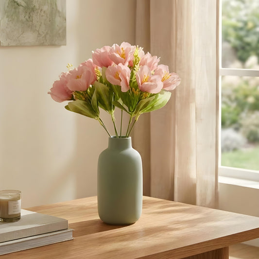 Aavana Greens Artificial Bush Plant for Home & Office Décor - Realistic Green Foliage Indoor Decoration (Pot Not Included)