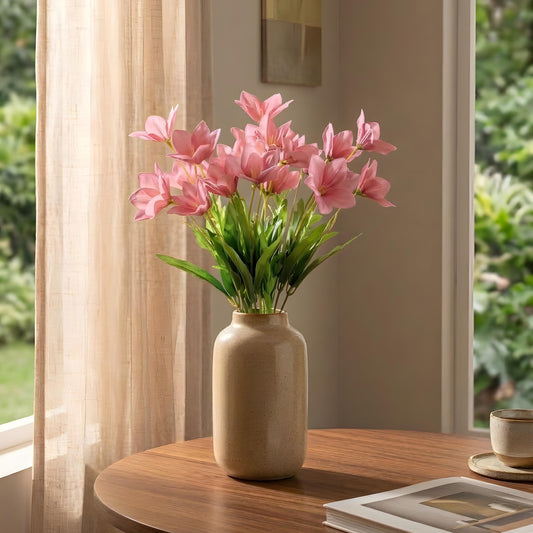 Aavana Greens Artificial Bush Plant for Home & Office Décor - Realistic Green Foliage Indoor Decoration (Pot Not Included)