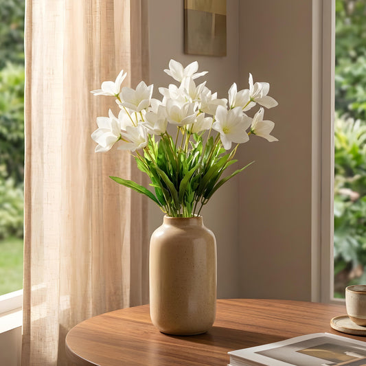 Aavana Greens Artificial Bush Plant for Home & Office Décor - Realistic Green Foliage Indoor Decoration (Pot Not Included)