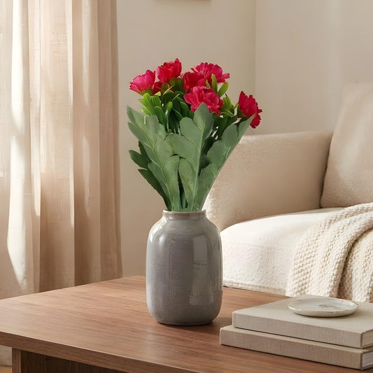 Aavana Greens Artificial Bush Plant for Home & Office Décor - Realistic Green Foliage Indoor Decoration (Pot Not Included)