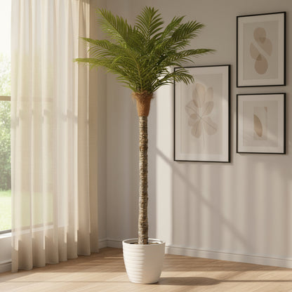 Aavana Greens 8 Feet (240 CM) Artificial Tall Palm Plant for Indoor and Outdoor, Home, Shop, Office, Restaurant Decoration, Pack of 1