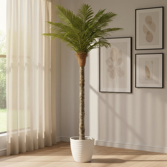 Aavana Greens 8 Feet (240 CM) Artificial Plant for Indoor and Outdoor, Home, Shop, Office, Restaurant Decoration, Pack of 1