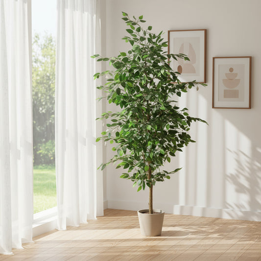 Aavana Greens 6.3 Feet (189 CM) Artificial Plant for Indoor and Outdoor, Home, Shop, Office, Restaurant Decoration, Pack of 1