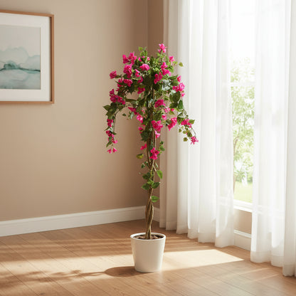 Aavana Greens (155 CM) Artificial Bougainvillea Plant for Outdoor & Indoor