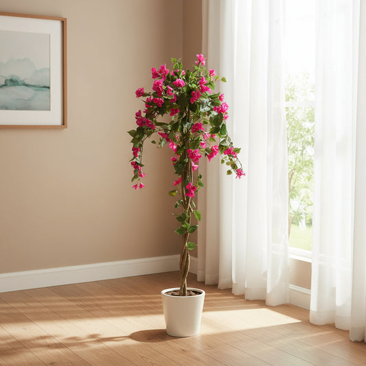 Aavana Greens (155 CM) Artificial Bougainvillea Plant for Outdoor & Indoor