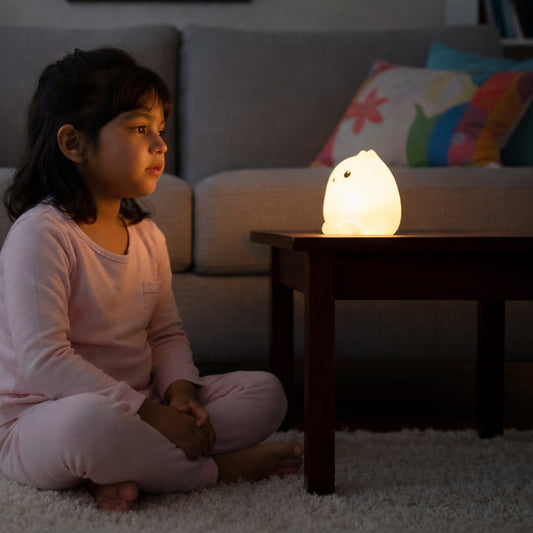 Aavana Greens LED Cat Night Light, Battery Powered Night Light for Kids, Cute Lamp with Warm White Breathing Mode, Christmas Gifts for Kids, Baby, Children, Lady