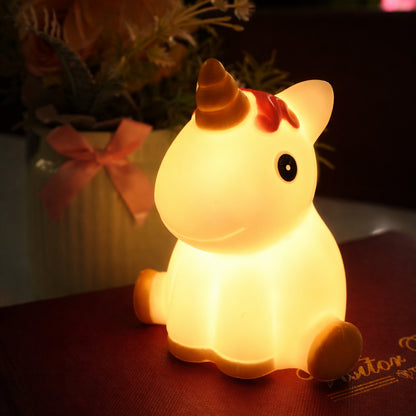 Aavana Greens Unicorn Night Light Lamp for Kids, Battery Operated LED, Cute Bedroom Light for Baby & Toddler, Eye-Caring Gift for Girls & Boys