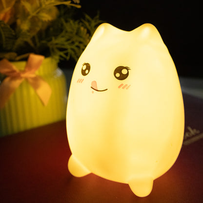 Aavana Greens LED Cat Night Light, Battery Powered Night Light for Kids, Cute Lamp with Warm White Breathing Mode, Christmas Gifts for Kids, Baby, Children, Lady