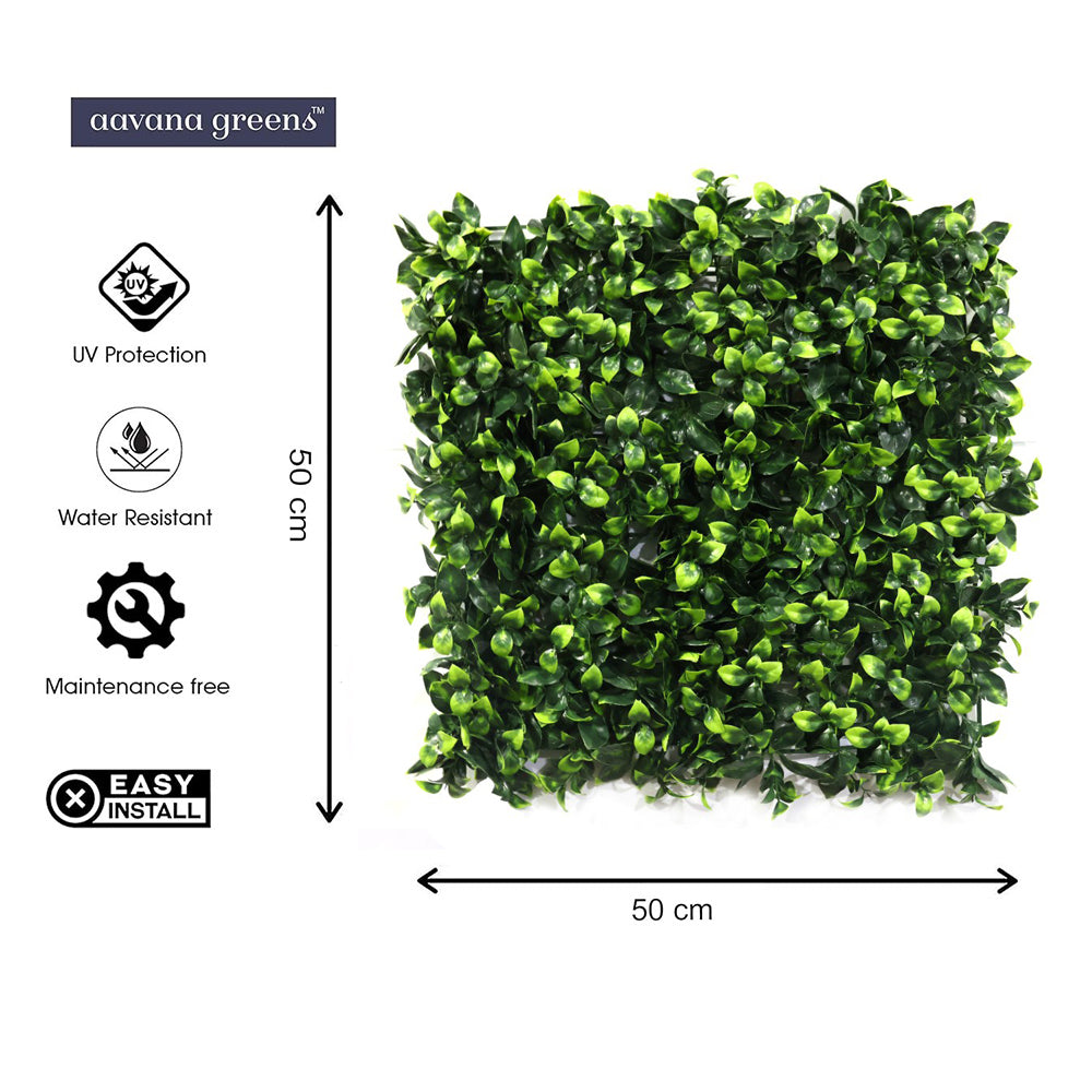 Artificial Vertical Grass Panels for Wall, Pack of 1, Balconies & Outdoor Areas Decoration (Size-50 x 50 CM)