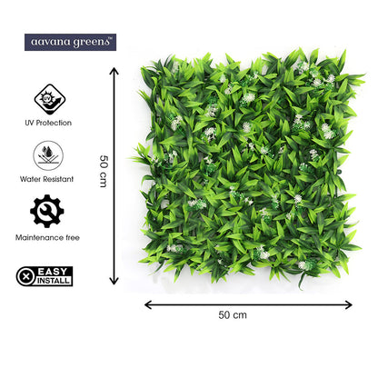 Artificial Vertical Grass Panels for Wall, Pack of 1, Balconies & Outdoor Areas Decoration (Size-50 x 50 CM)
