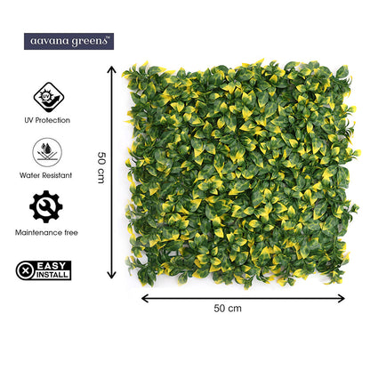 Artificial Vertical Grass Panels for Wall, Pack of 1, Balconies & Outdoor Areas Decoration (Size-50 x 50 CM)