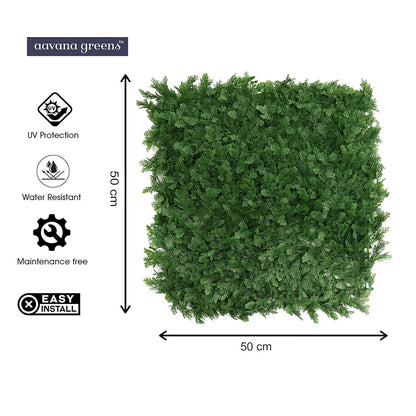 Artificial Vertical Grass Panels for Wall, Pack of 1, Balconies & Outdoor Areas Decoration (Size-50 x 50 CM)