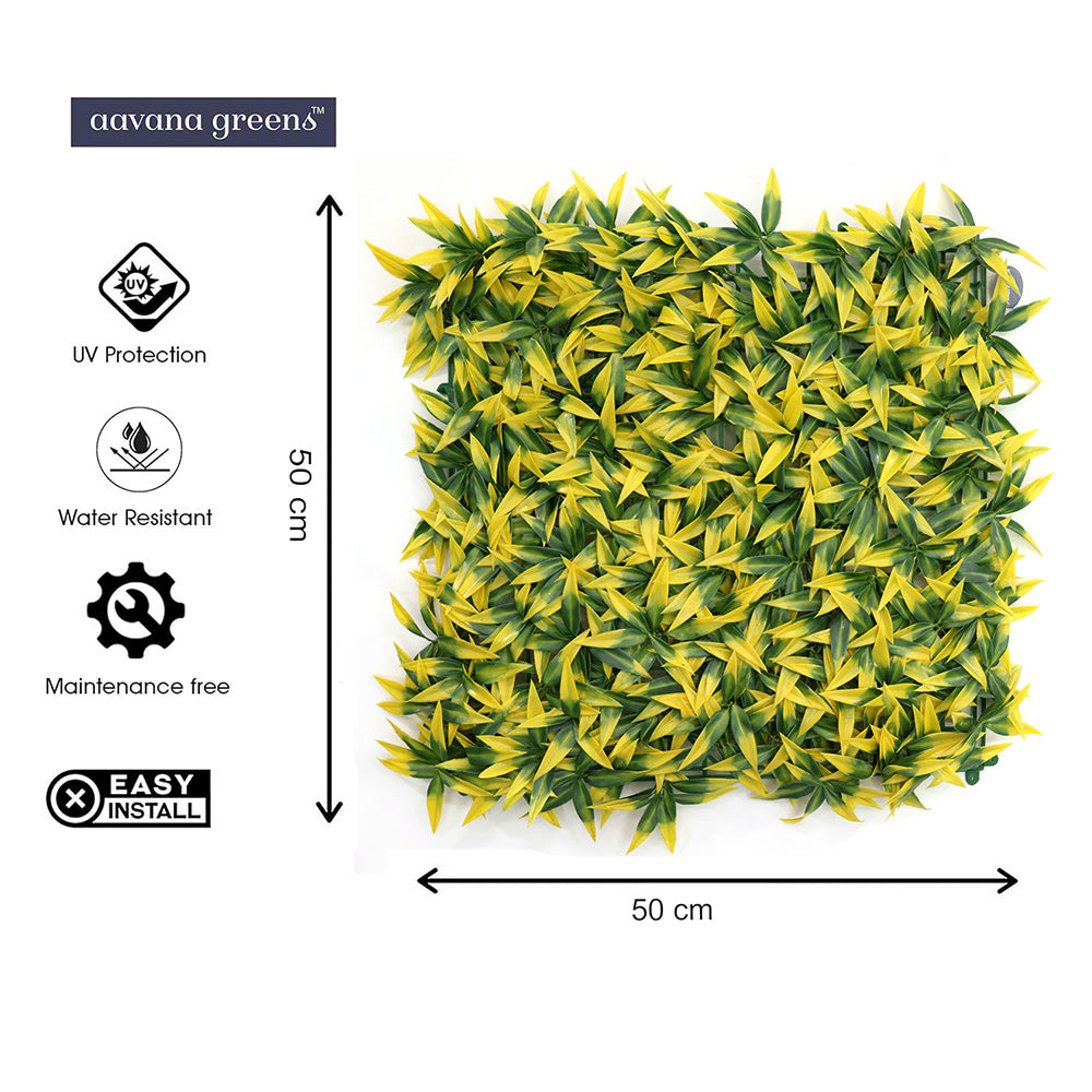 Artificial Vertical Grass Panels for Wall, Pack of 1, Balconies & Outdoor Areas Decoration (Size-50 x 50 CM)