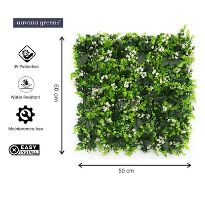 Artificial Vertical Grass Panels for Wall, Pack of 1, Balconies & Outdoor Areas Decoration (Size-50 x 50 CM)