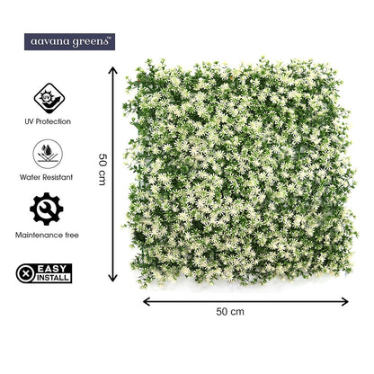 Artificial Vertical Grass Panels for Wall, Pack of 1, Balconies & Outdoor Areas Decoration (Size-50 x 50 CM)