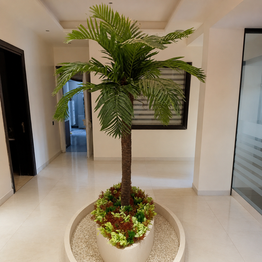 Aavana Greens 10 Feet (300 CM) Artificial Tall Palm Plant for Indoor and Outdoor, Home, Shop, Office, Restaurant Decoration, Pack of 1