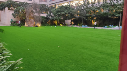 40mm German Jade Double Backing Artificial Grass 6.5 Feet Width PE & PU Material Grass For Indoor And Outdoor Use