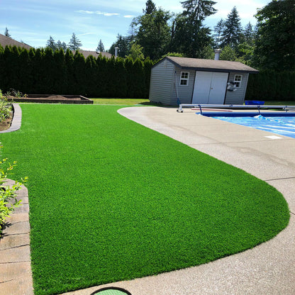 35mm German Jade Double Backing Artificial Grass 6.5 Feet Width PE & PU Material Grass For Indoor And Outdoor Use