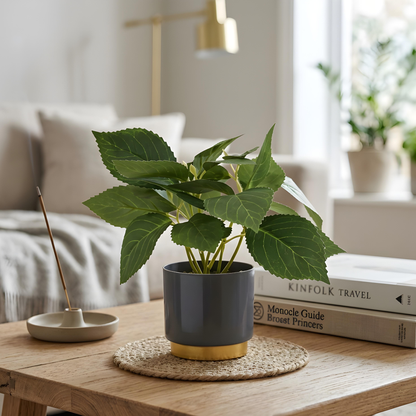 Pack of 3 Artificial Potted Table Top Arrangement/Plant (Size- 18 CM)