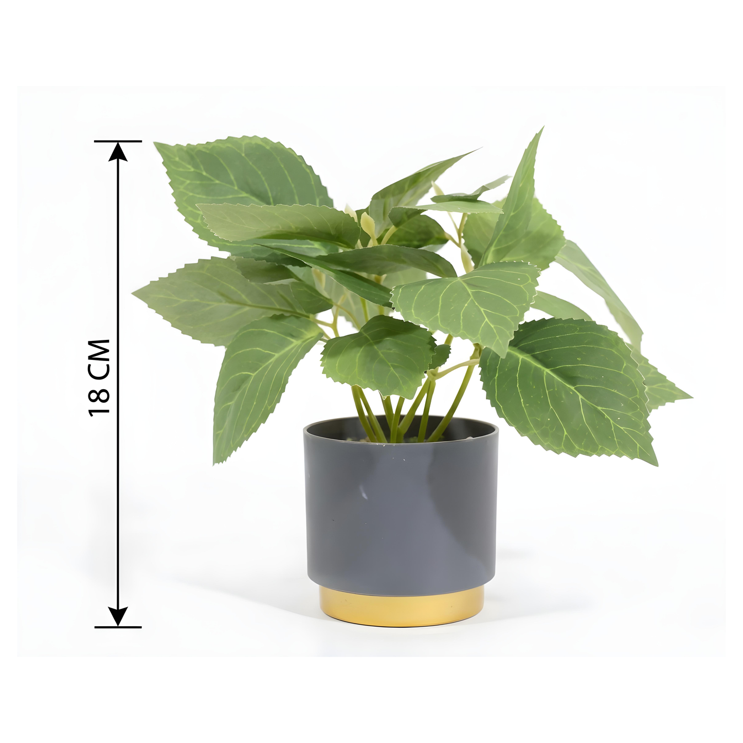 Pack of 3 Artificial Potted Table Top Arrangement/Plant (Size- 18 CM)
