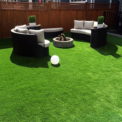 35mm German Jade Double Backing Artificial Grass 6.5 Feet Width PE & PU Material Grass For Indoor And Outdoor Use