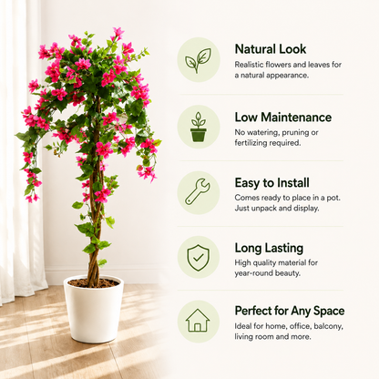 Aavana Greens (155 CM)  Artificial Cascade Bougainvillea  Plant for Outdoor & Indoor
