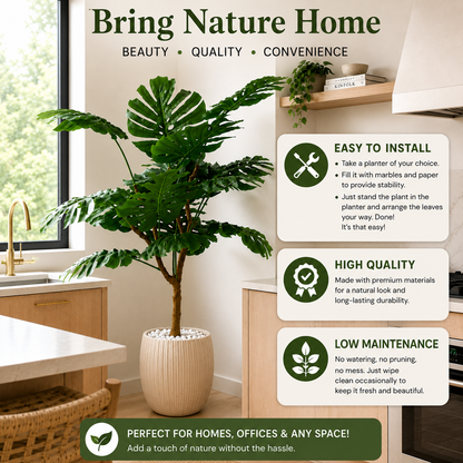 Aavana Greens (135 CM) Buy Home Bloom Artificial Monstera Plant.