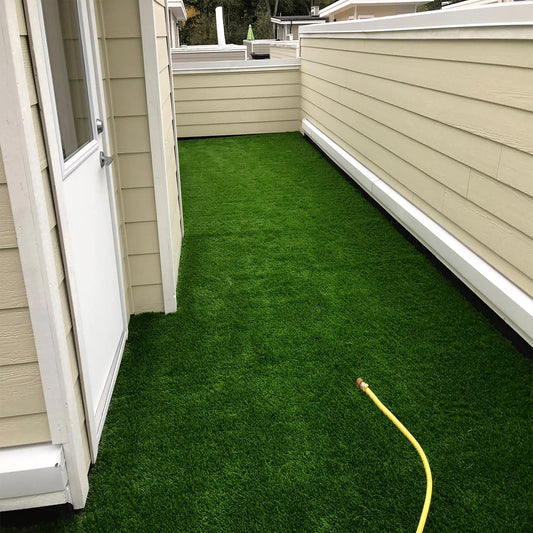 40mm German Jade Double Backing Artificial Grass 6.5 Feet Width PE & PU Material Grass For Indoor And Outdoor Use